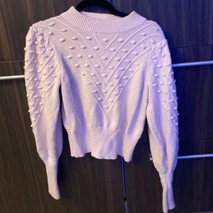 French Connection Pink Sweater MockNeck